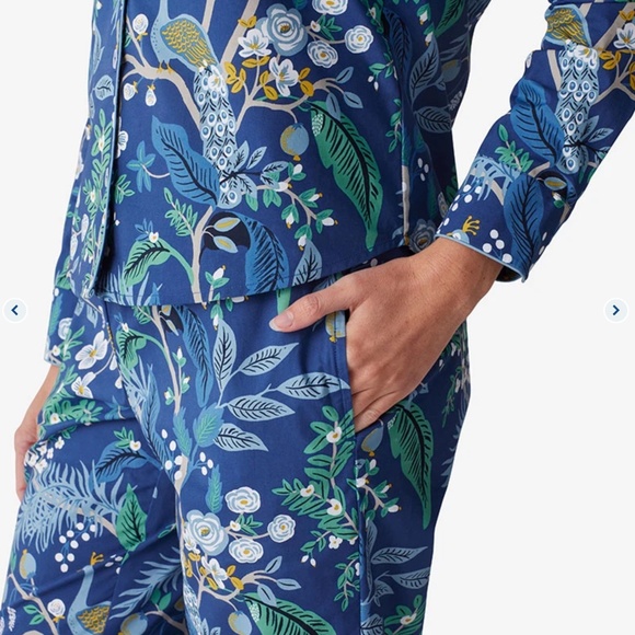NEW Company Store Poplin Women’s PJ Set - Peacock - Picture 4 of 6